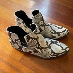 Madden Girl Faux Snakeskin Boots